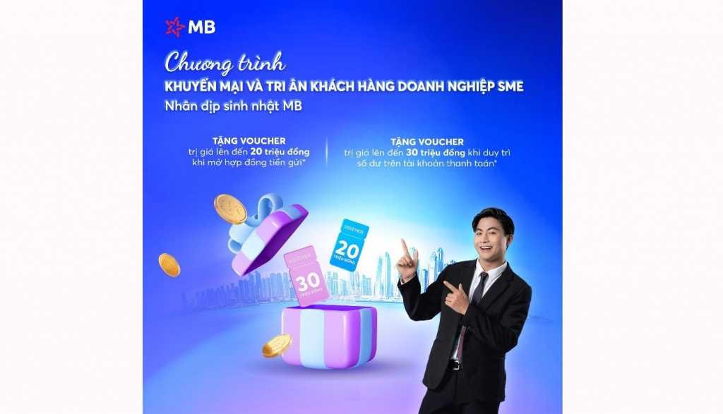 MB triển khai ưu đãi lớn tri ân khách hàng SME nhân dịp 31 năm thành lập