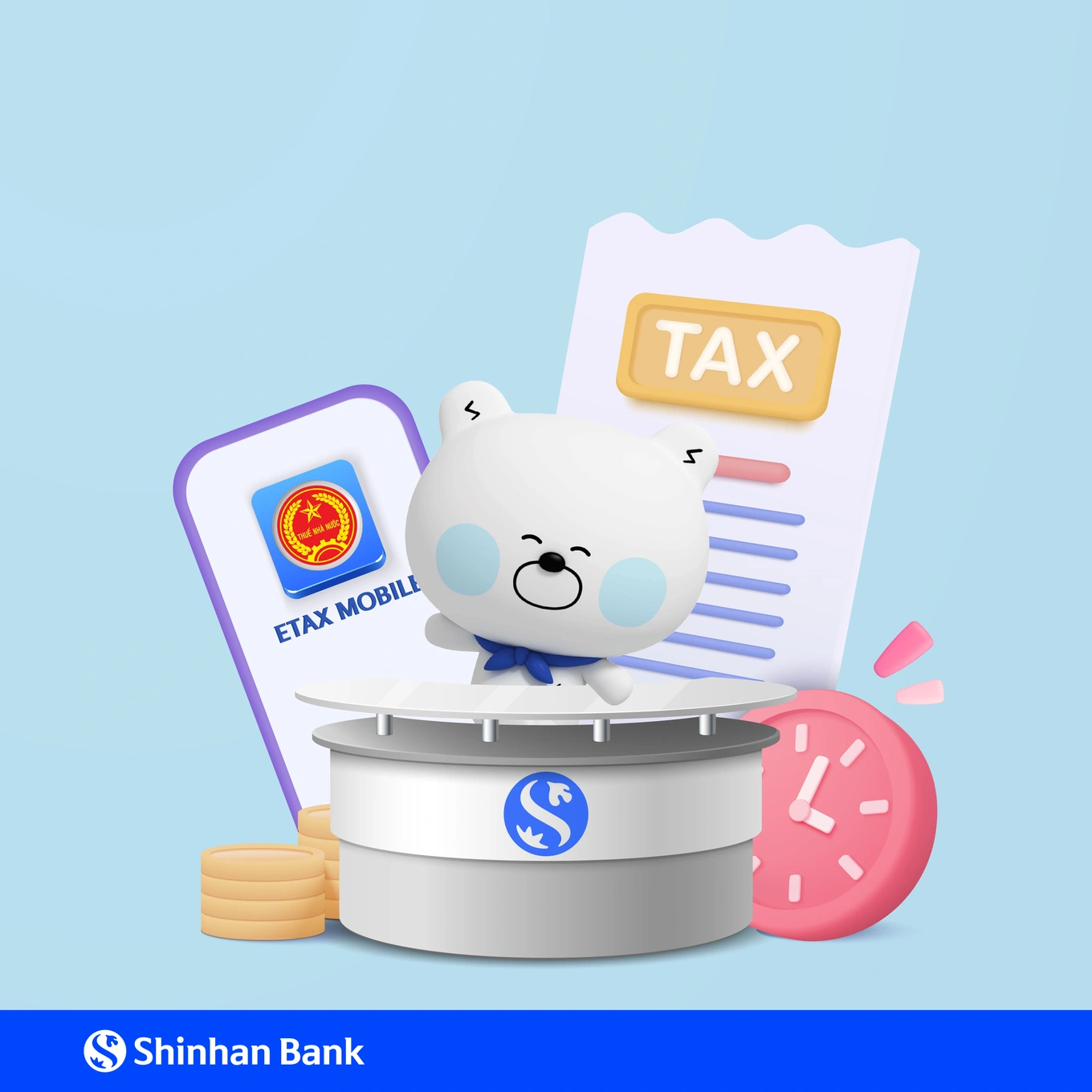 Mở tài khoản tại Ngân hàng Shinhan không cần thẻ căn cước